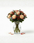Florero de Rosas Blush