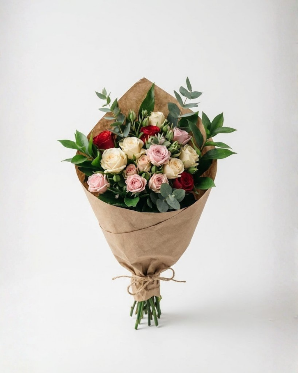 Mini Ramo de Rosas y Follaje | Flores a Domicilio - Mi Flor