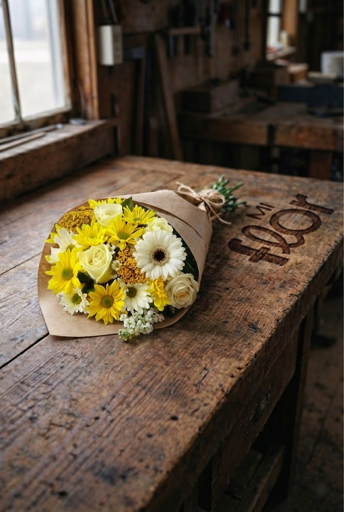 Ramos de Flores Amarillas y Blancas