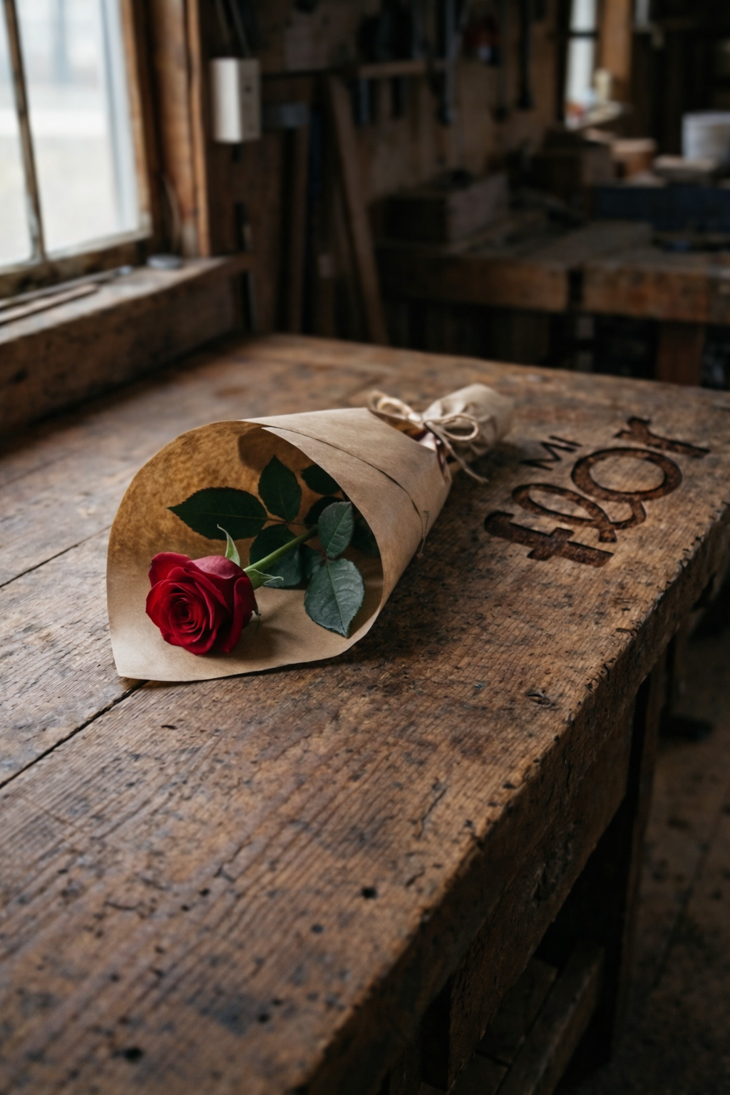 Rosa roja unitaria natural con pétalos intensos y presentación elegante – Mi Flor